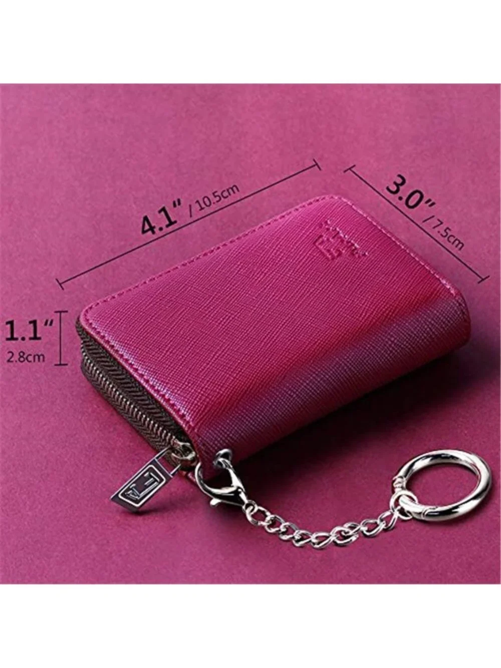 Women's Zipper Wallet RFID Blocking Credit Card Wallet